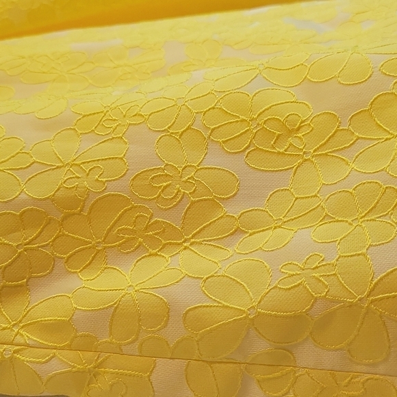 halogen X Atlantic-Pacific Jacquard Yellow Skirt - Picture 9 of 10
